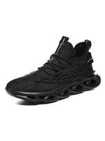 Herren Sneakers Black Cosy Polyester Round Toe Polyster Low-Tops Sportschuhe