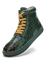 Herren Sneakers Cosy Fish Print PU Leder Round Toe