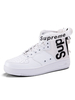 Herren Sneakers Gemütliche Leinwand Weiße Runde Zehen Mönch Strap Artwork
