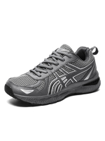 Herren Sneakers Grey Cosy Mesh Round Toe Low-Tops Sportschuhe