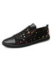Herren Sneakers Low Tops Rindsleder Round Toe Dots Herrenschuhe