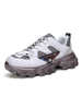 Herren Sneakers Weiß Gemütlicher Farbblock PU Leder Runde Zehen Schuhe