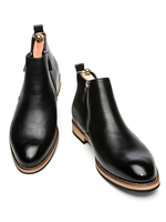 Herren Stiefel Fashion PU Leder Runde Zehe