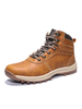 Herren Stiefel Modern Round Toe PU Leder Hellbraune Schnürschuhe