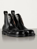 Herren Stiefeletten Amazing Cowhide Round Toe Mid Cut Schwarze Martin Stiefel