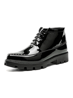 Herren Stiefeletten Fabulous PU Leder Round Toe Cowboy Schwarz Booties