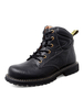 Herren Stiefeletten Mode PU Leder Round Toe Lace Up Schwarz Martin Stiefel