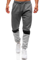 Herren Sweat Pant Baumwollfarbblock Tapered Fit Casual Hose