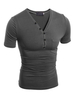Herren T-Shirt 2021 aus Baumwolle mit V-Ausschnitt und kurzen Ärmeln für Straßen-Style im casualen Stil und Herren