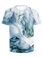 Herren T-Shirts 3D-bedrucktes; schnell trocknendes Kurzarm-Oberteil mit Rundhalsausschnitt für den Sommer