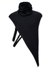Herren T-Shirts High Collar Ärmelloser Black Cowl Tank