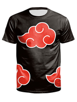 Herren T-Shirts Schwarzer Juwelenhals Bedrucktes Kurzarm-Freizeitoberteil