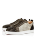 Herren Taupe Wildleder Skateboard Schuhe Niedrige Turnschuhe mit Nieten