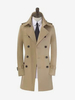 Herren Trenchcoats Casual Light Apricot Chic Slim Fit Mäntel