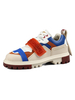 Herren Turnschuhe Ecru White Fashion Leder Round Toe Artwork Sportschuhe