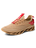 Herren Turnschuhe Khaki Fashion Mesh Round Toe Low-Tops Sportschuhe