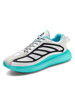 Herren Weiße Turnschuhe Comfy Mesh Runde Zehenfarbblock Low-Tops Casual Sports Schuhe
