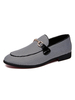 Herren White Loafer Schuhe Bequeme PU-Leder Plaid Slip-On Low-Tops Casual flache Schuhe
