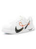 Herren White Sneakers Gemütliche PU-Leder Round Toe Geometric Low-Tops Tägliche Freizeitschuhe