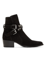 Herren-Wildlederstiefel mit Schnallendetails