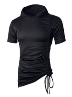 Herren2020 T-Shirt aus Polyester mit Kapuze und kurzen Ärmeln im casualen Stil REGULAR FIT für Herren