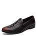 Herrenhalbschuhe Fashion Round Toe Crocodile Pattern Slip-On