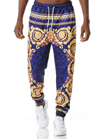 Herrenhose Bedruckt Keine Taille Gerade Jogginghose Palace Blue Herrenhose