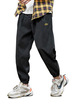 Herrenhose Lässige natürliche Taille Gerade Cargo Hose Graue Herrenhose