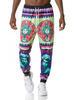 Herrenhose Palace Retro Bedruckt Keine Taille Gerade Jogginghose Royal Purple Herrenhose