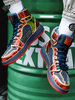 Herrenmode Leinwand runde Zehen Artwork Street Wear High Top Sneakers