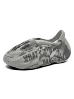 Herrensandalen Slip-On Artwork PU-Leder EVA Sohle Herren Sommersandalen