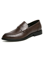 Herrenschuhe Bequeme Slipper aus PU-Leder
