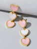 Herz baumeln Ohrringe Frauen Schmuck