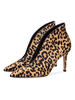 High Heel Booties Wildleder spitze Zehe Leopard entworfen Ankle Boots für Frauen