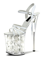 High Heel Sandaletten Weiß Sexy Schuhe Transparente Plattform Offene Zehe Stiletto Heel Sandal Schuhe Für Frauen