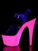 High Heel Sexy Sandalen PU Leder Peep Toe 2.8 Rose Platform Sandalen