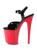 High Heel Sexy Sandalen Split Farbe PU Leder Peep Toe Platform Sandalen