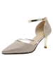 High Heels aus Pumps Golden metallische Pailletten Stiletto Ankle für Damen