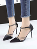 High Heels mit spitzen Zehen; Pailletten; Pailletten; schicke Sandalen mit T-Riemen