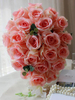 Hochzeit Brautstrauß in Wasserfall-Form für Hochzeit Seidenblumen