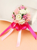 Hochzeit Handgelenk Blumen Bouquet mit Schnüren Kunstblumen