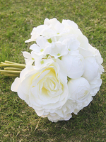 Hochzeit rund keinen Schmuck mit Kunstblumen