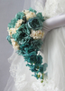 Hochzeit Blumen Blumenstrauß Kaskadierung wunderschöne Seidenblumen
