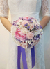 Hochzeit Blumen Bouquet Rose Multi-Farbbänder fabelhafte Seide Blumen