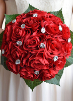 Hochzeit Blumenstrauß in Rot