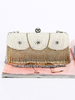 Hochzeit Clutch Taschen Perlen Quasten Braut Gold Strass Abend Party Handtaschen