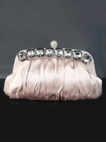 Hochzeit Clutch Taschen Satin Strass Perlen Abend Party Handtaschen