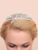 Hochzeit Diadem Kopfschmuck Silberlegierung brillante Strass Braut Haar Accessoires