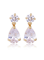 Hochzeit Drop Ohrringe Zirkonia Princess White Bridal Schmuck