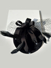 Hochzeit Fascinator Hut schwarz Feahter Cap Veil Vintage Royal Lace Braut Kopfbedeckungen